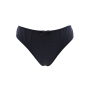 Culotte noire en dentelle avec nœud en satin - PF09LBLK