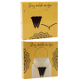String en dentelle marron ouvert avec chaînes dorées - PA01MBRW