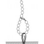 F298 Libido Deep-V catsuit with collar and pearl chain