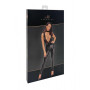 F298 Libido Deep-V catsuit with collar and pearl chain