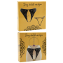 String gris avec bijou couleur aléatoire et chaîne dorée - PA05MGREY