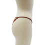 String taupe en dentelle avec bijou cœur doré - PA02MBRW