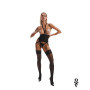Alliane corset et string - Noirs