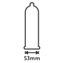 Lot de 1000 préservatifs latex lubrifiés 53 mm - R416487