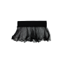 Mini jupe noire en résille large transparente Sofia - LSN4