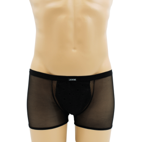 Boxer noir semi opaque - LM2502-67BLK Boxer noir semi opaque - LM2502-67BLK