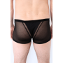 Boxer noir semi opaque - LM2502-67BLK