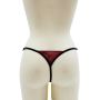 String bordeaux avec anneaux détachables - PM05GOPC-BRED