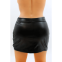 Jupe noire en simili cuir mat Sifia - LSL5-S