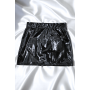 Jupe noire en simili cuir avec zip Lara - LSL6-S