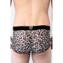 Boxer en résille imprimé léopard gris - LM2501-67GREY