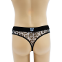 String en résille imprimé léopard gris - LM2501-57GREY