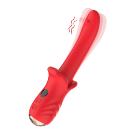 Vibromasseur Rouge Ultra-Souple KISS – USK-V35 Vibromasseur Rouge Ultra-Souple KISS – USK-V35