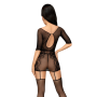 Bodystocking fantaisie noir High stakes - PH0116BLK