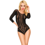 Body fantaisie manche trois quart noir Under my spell - PH0115BLK