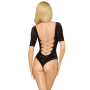 Body noir manche trois quart Salute me - PH0114BLK