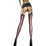 Valentis Stockings - Black and Red