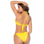 Bikini Jaune à Armatures et Perles - MAL67136YLW