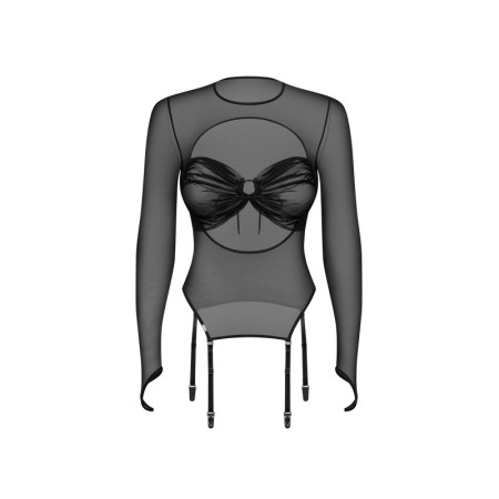 Aurorium Black long-sleeved blouse  
