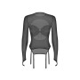 Aurorium Black long-sleeved blouse  