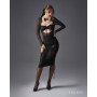 Aurorium Black long-sleeved blouse  
