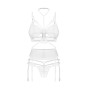 Premisis White 3 Pieces Crotchless Set PREMIUM
