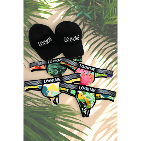 Pack 4 Strings Homme LM2402-57 LOOKME  2 Casquettes Offertes