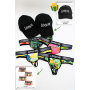 Pack 4 Strings Homme LM2402-57 LOOKME  2 Casquettes Offertes