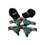 Pack 4 Strings Homme LM2402-57ARO LOOKME  2 Casquettes Offertes