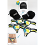 Pack 4 Strings Homme LM2402-57LEM LOOKME  2 Casquettes Offertes