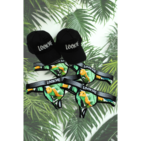 Pack 4 Strings Homme LM2402-57BIR LOOKME  2 Casquettes Offertes