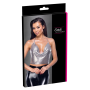 Top métallisé argenté à chaînes - R24504966001