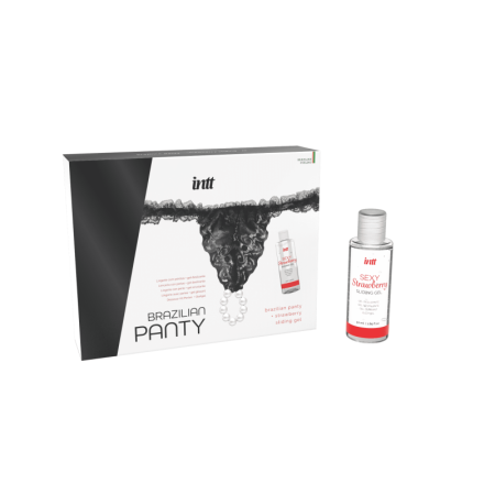 Black brazilian panty - Lingerie and sliding gel