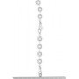 F307 Mirage wetlook mini dress with jewelry rhinestone chain