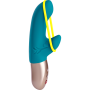 Amorino - Vibromasseur Rabbit silencieux - Pétrole et jaune fluo
