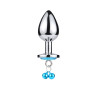 Plug bijou aluminium bleu avec clochettes Taille M -  RY-002-A-ZB
