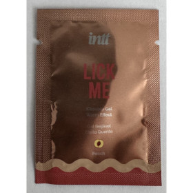 Echantillon Lick me Pêche - Gel chauffant et embrassable 2ml