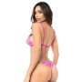 Ensemble sexy 2 pièces avec broderie florale grand format Mapalé - MAL8952AZAL