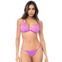 Ensemble sexy 2 pièces en dentelle douce et extensible avec haut réglable et string Mapalé - MAL8949WORC
