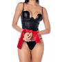 Accessoire sexy en satin polyvalent : masque ou lien pour les mains Mapalé - MAL128BKRD