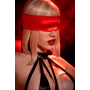 Accessoire sexy en satin polyvalent : masque ou lien pour les mains Mapalé - MAL128BKRD