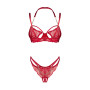 Matildea crotchless Set Red