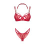 Matildea crotchless Set Red