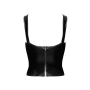 F379 Dominae Corset Top en PVC lacé sur l'avant