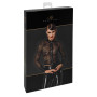 F377 Noirelle Chemise en dentelle boutonnée