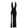 F373 Onyx Robe longue liquide
