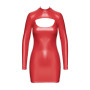 F367 Bombshell Robe Moulante ouverte Red