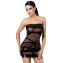 F359 Bondesque Mini robe épaule dénudée
