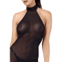 F372 Onyx Robe longue à deux fentes