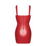F364 Bombshell mini robe lacée red